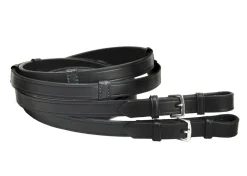 TORY LEATHER Extra Long Hand Stop Reins with Buckle Ends