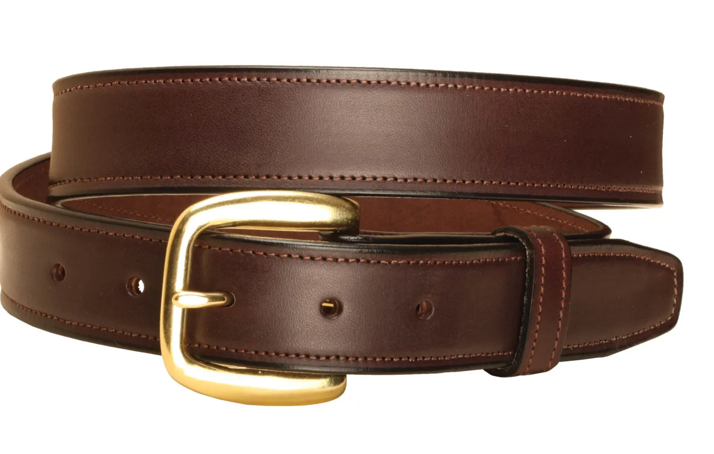 TORY LEATHER Extra-Large Stitched Leather Belt