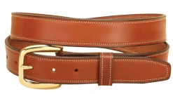 TORY LEATHER Extra-Large Stitched Leather Belt