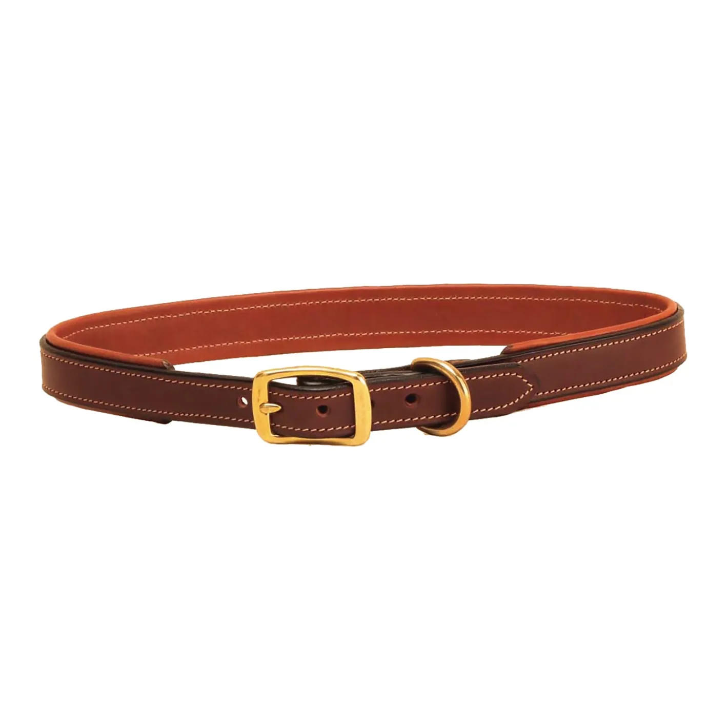 TORY LEATHER Padded Dog Collar