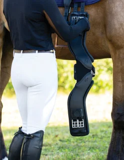 TOTAL SADDLE FIT StretchTec Shoulder Relief Dressage Girth™ with Leather Liner