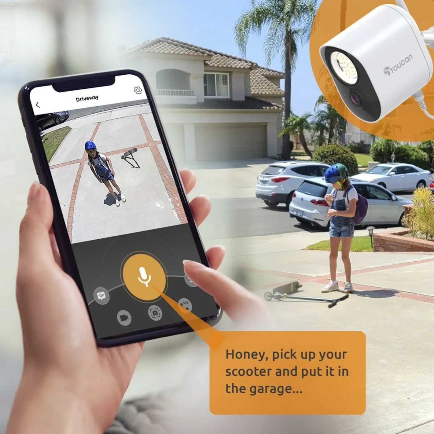 FULFILLMENT SERVICES Toucan® Security Floodlight Camera