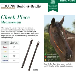 KINGS INTERNATIONAL TRU-Fit™ Build-A-Bridle™ Cheek Pieces