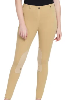 JPC EQUESTRIAN TuffRider® Ladies' Cotton Pull-On Knee-Patch Plus Breech