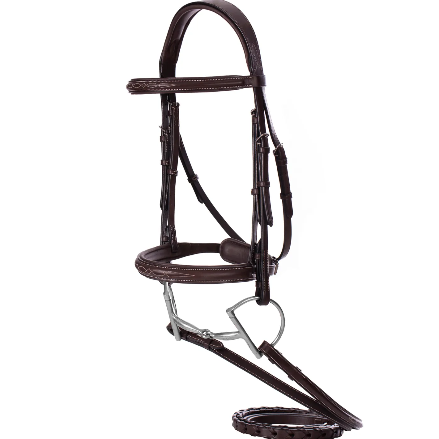 EQUINAVIA Valkyrie Pony Fancy-Stitched Hunter Bridle & Reins